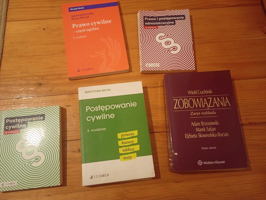 Podręczniki Prawo cywilne, postępowanie cywilne, zobowiązania, admin.