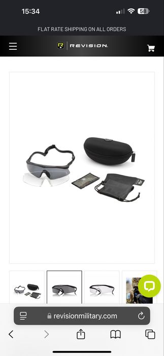 Окуляри балістичні Revision Sawfly US Military Apel Kit