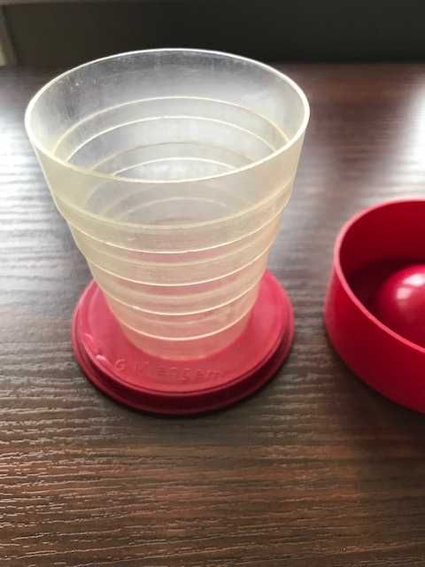 Вінтажний складний стакан з дзеркальцем