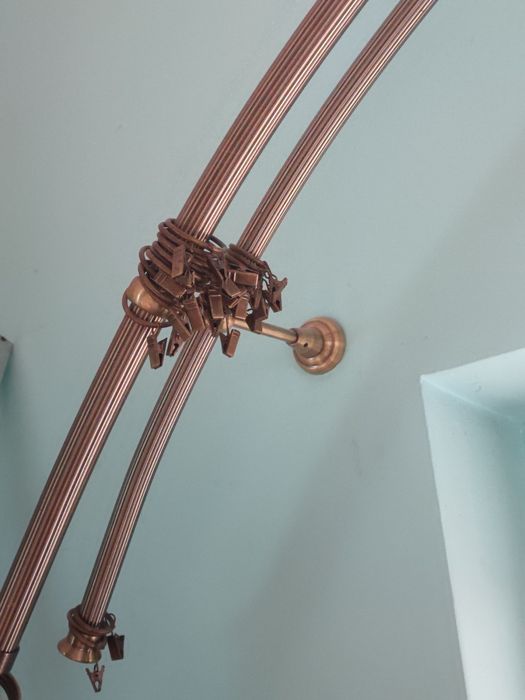 Karnisz gięty podwójny