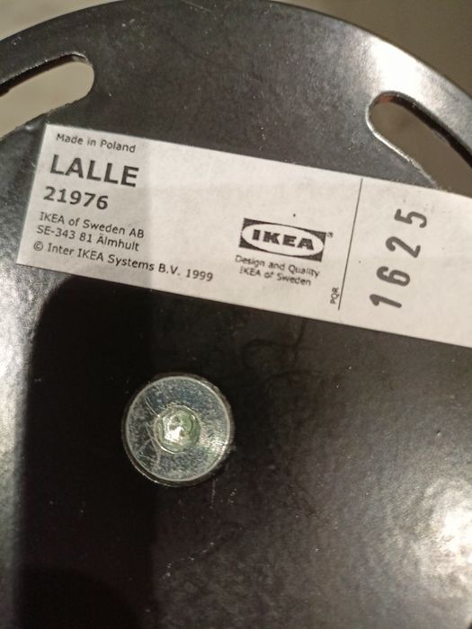 Czarne nogi do blatu stołu LALLE ikea