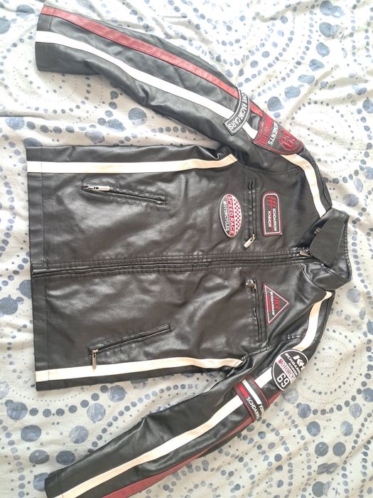 Skórzana kurtka Motocyklowa Vintage Biker