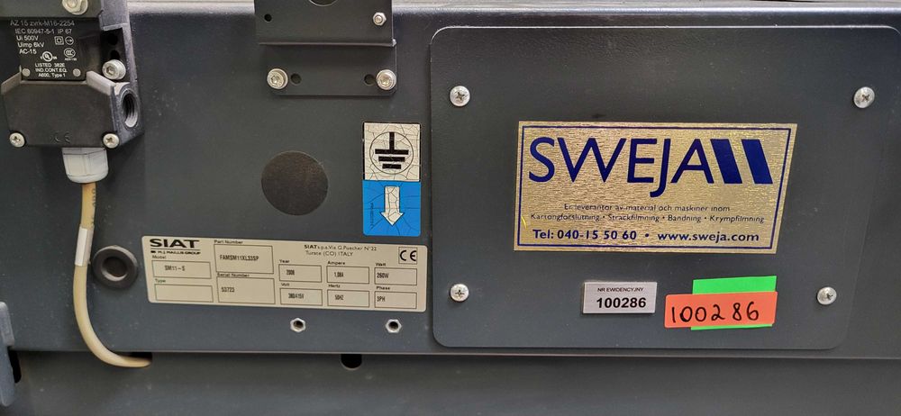 Zaklejarka do kartonów SIAT SM11 klejarka