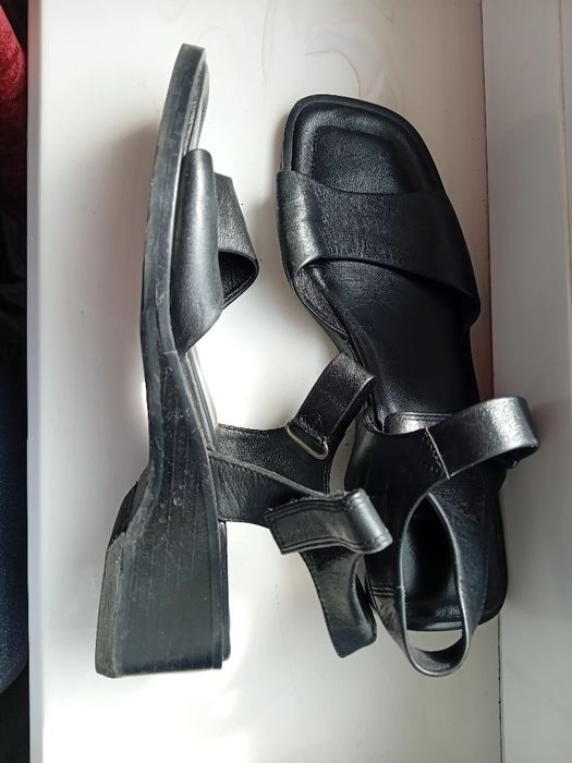 Czarne sandały ecco, rozm.5 1/2