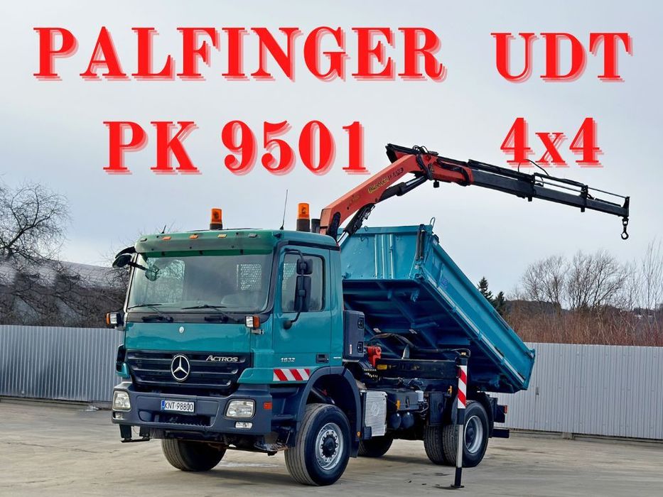 Mercedes-Benz ACTROS 1832 * WYWROTKA 4,00 m * PK 9501 * STAN BDB * 4x4