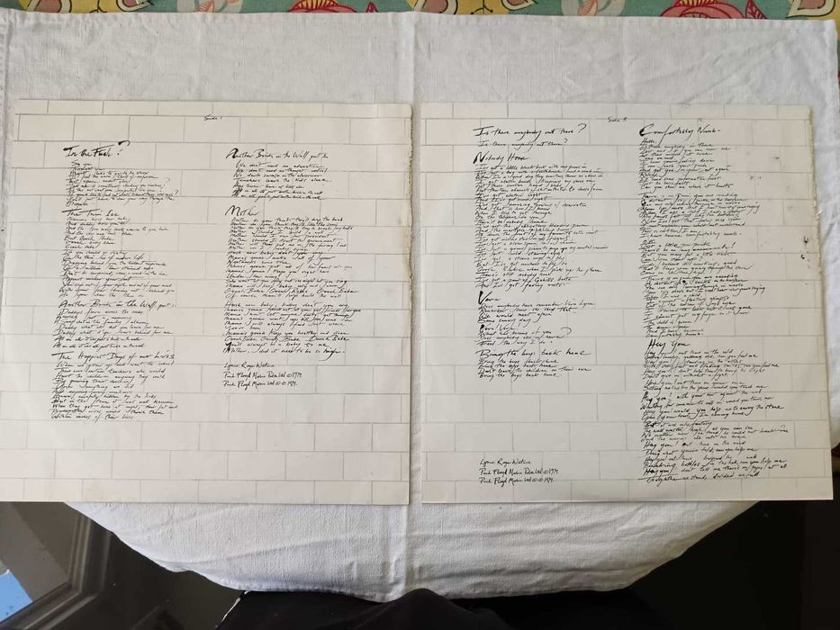 Pink Floyd – The Wall (LP  Edição Original 1979  Rock Progressivo / Art Rock  Boa Condição  Edição Francesa)