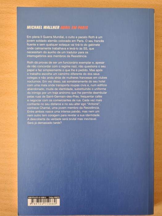 Livro "Abril em Paris" de Michael Wallner