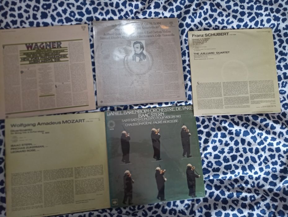 5 discos de vinil musica clássica 	Selo 	CBS Records Masterworks