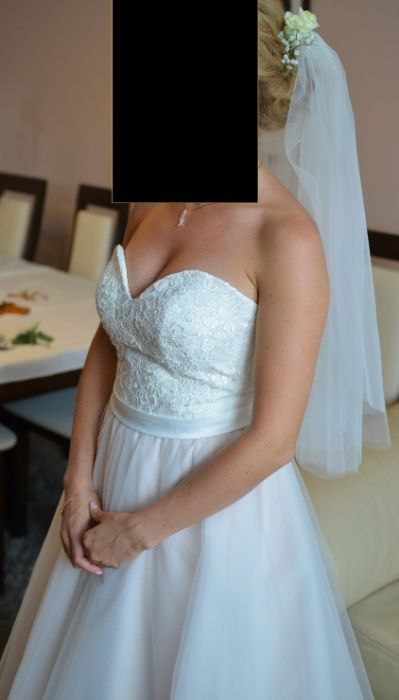 Przepiękna dwukolorowa suknia ślubna ombre pudrowy róż34GRATIS