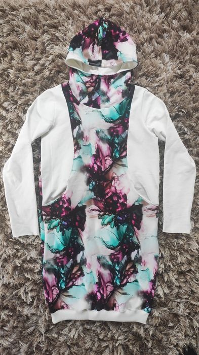 Bluza z kapturem, tunika, sukienka NOWA M