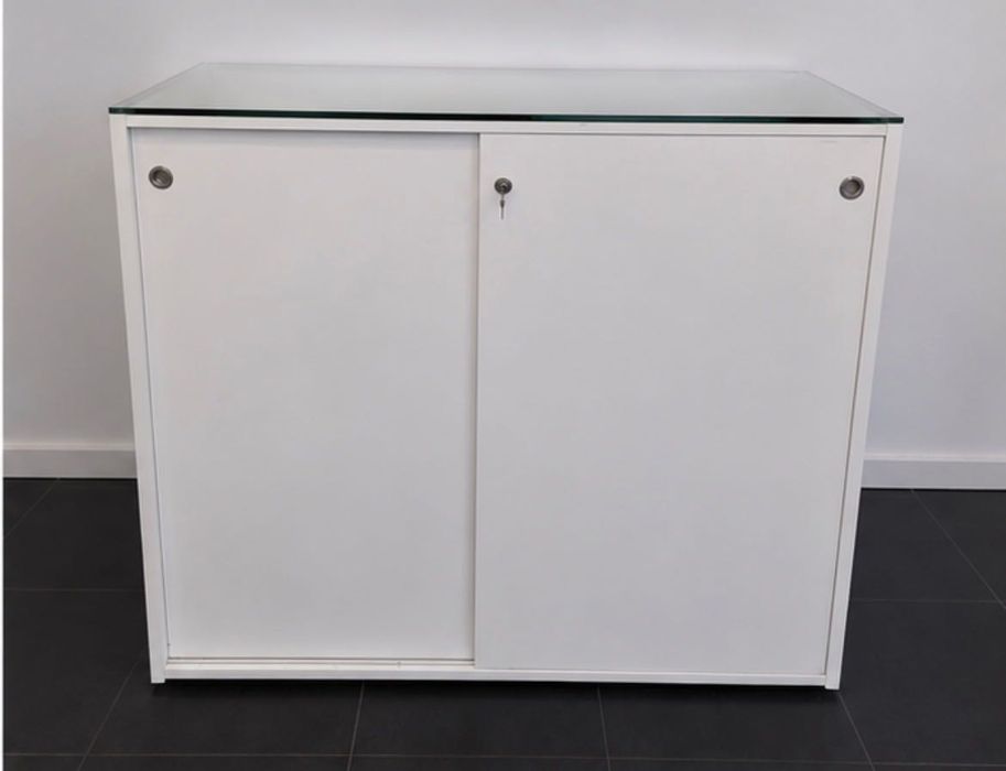 Vitrine / Montra Expositora em Vidro Temperado c/ Luz e Chave – 142x110 cm