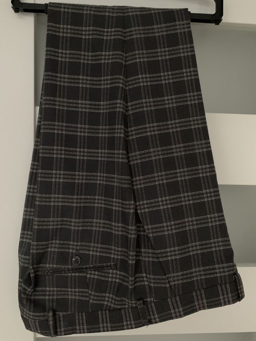 Garnitur ślubny w kratę pako lorente + koszula