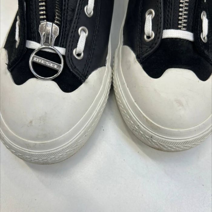 Diesel leather high trainers