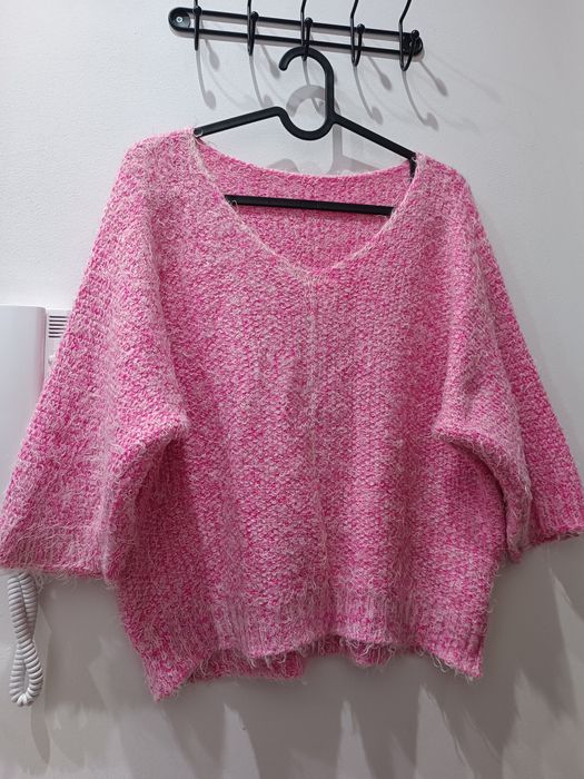 Sweter damski różowy r.M