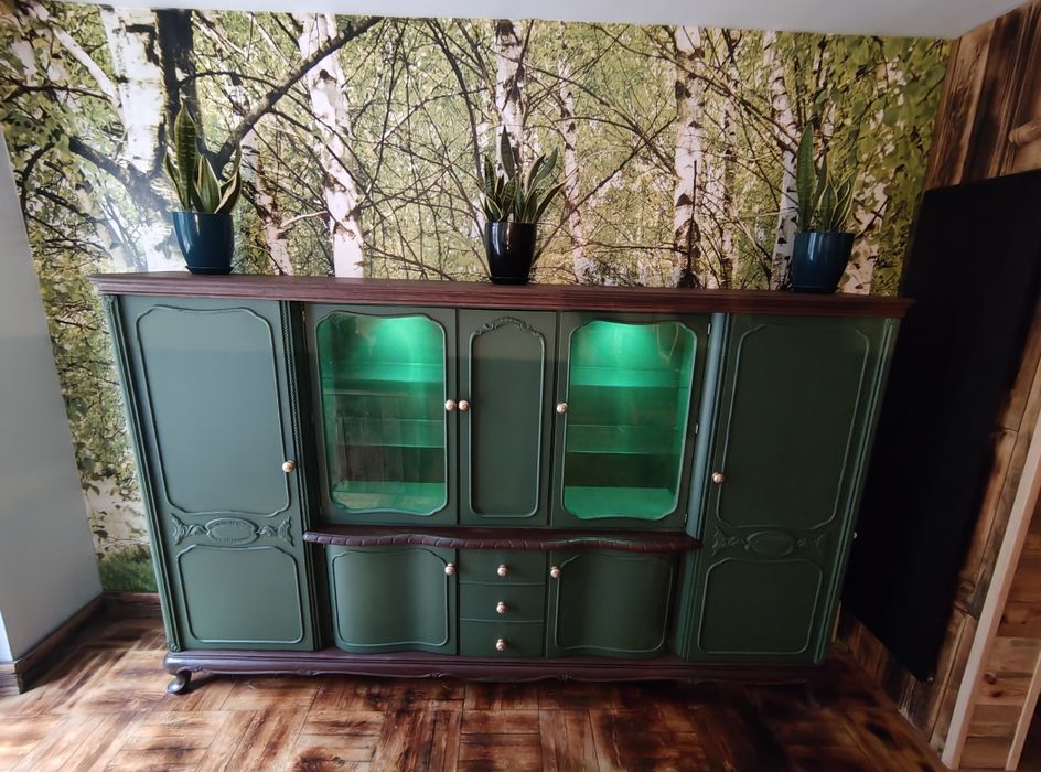 Biblioteczka komoda duża 270x165 witryna