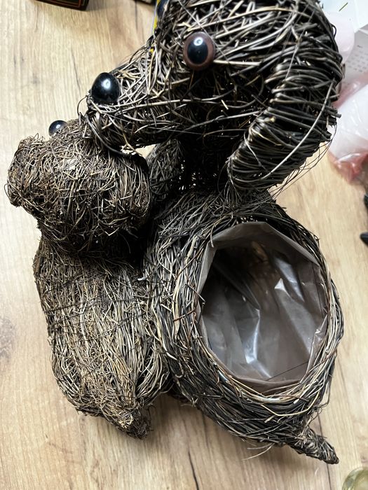 Садове плетене кашпо