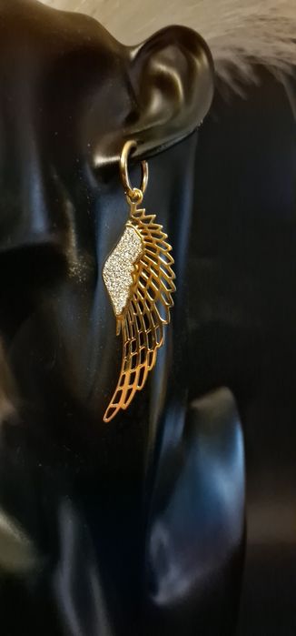 Złote Kolczyki Skrzydła pr.585 Nowe!!!