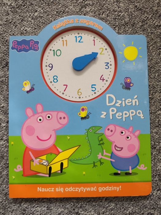 Książka do nauki zegara Świnka Peppa