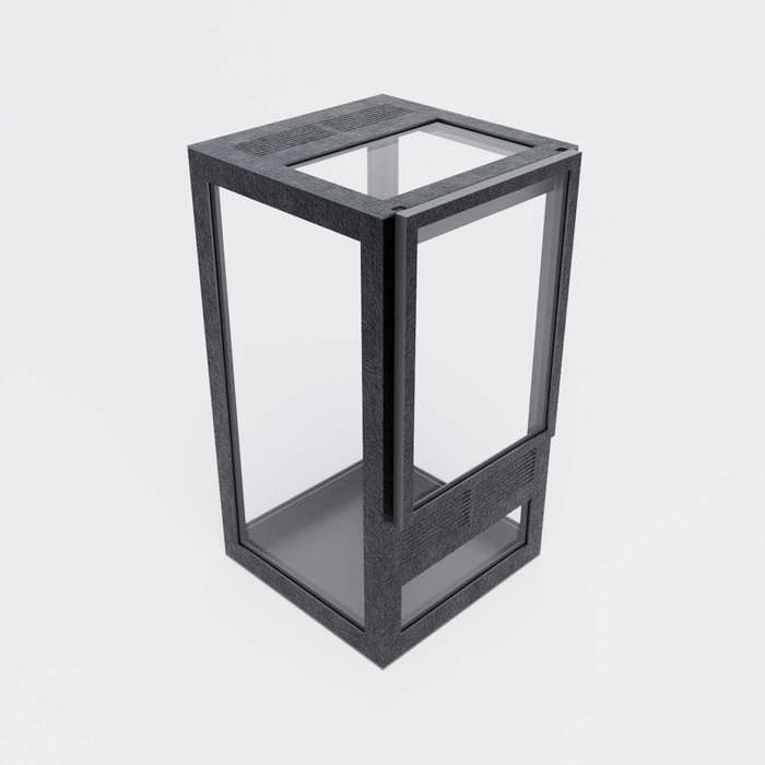 Terrarium szklane 7x7x13 dla skakuna | Gilotyna- różne kolory!