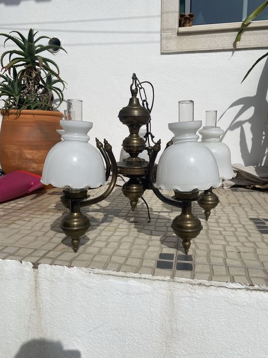 Candeeiro rustico 5 lampadas