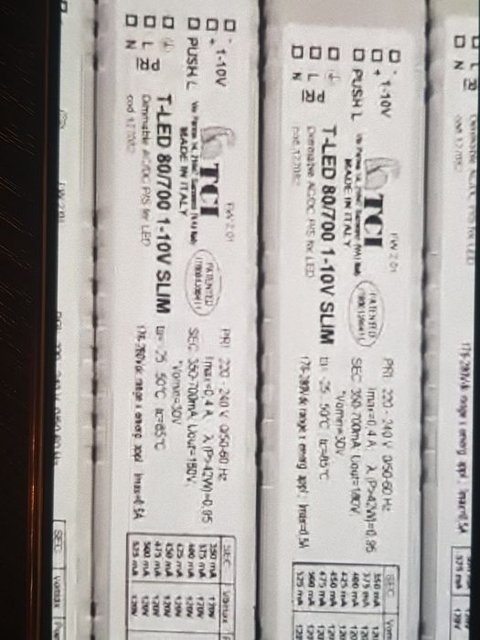 TCI T-Led 80/700 1-10V. Італія. Новий