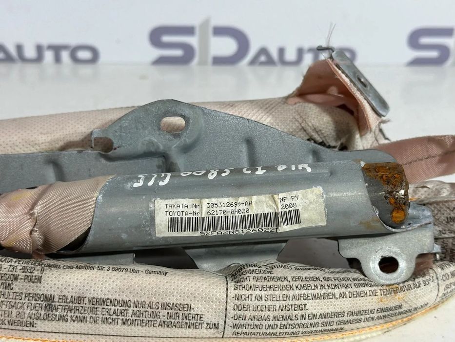 Airbag Cortina Direito/Esquerdo-Peugeot 107/Citroen C1/Toyota Aygo