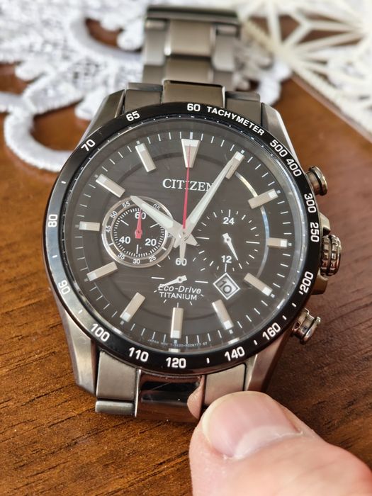 Zegarek męski Citizen Super Titanium Eco-Drive Solar 43mm Chronograph