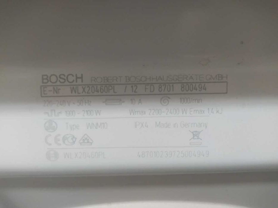 Duża pralka Bosch WLX20460PL - Made in Germany