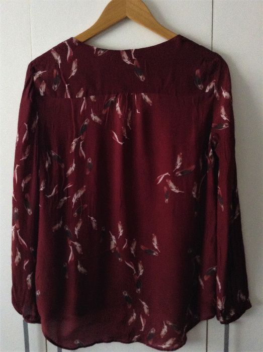 Camisa 100% seda amoreira Massimo Dutti