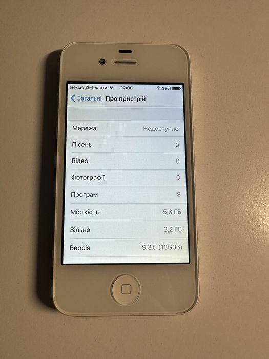iPhone 4s White 8GB РОБОЧИЙ