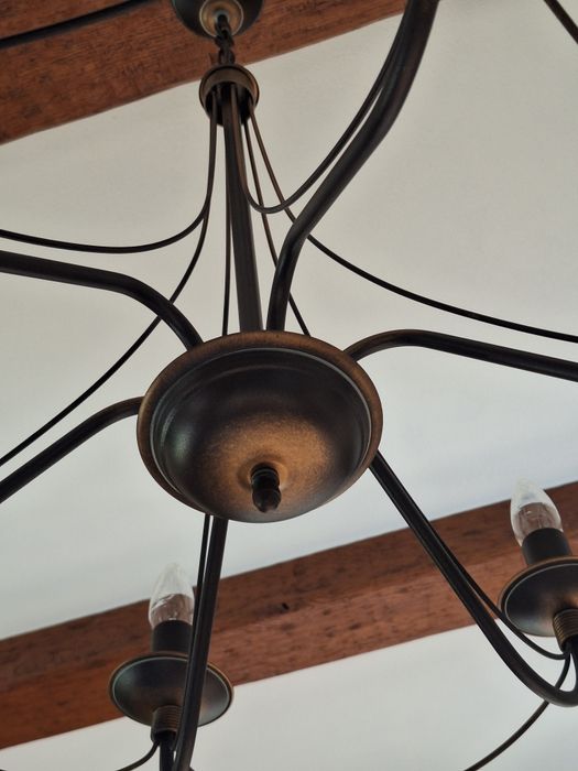 Metalowa lampa sufitowa