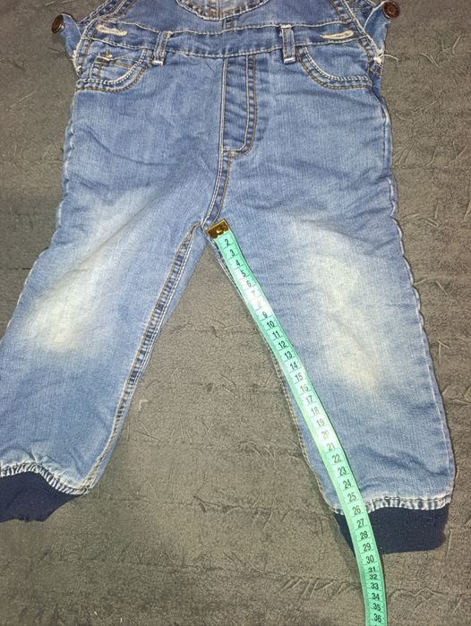 Джинсы с лямками на мальчика р 92, 2 годика