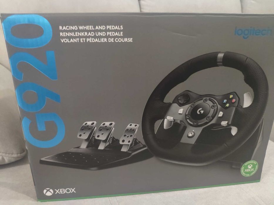 Volante Logitech G920 + Shifter XBox/ PC - Pouco Uso (Sem Garantia)