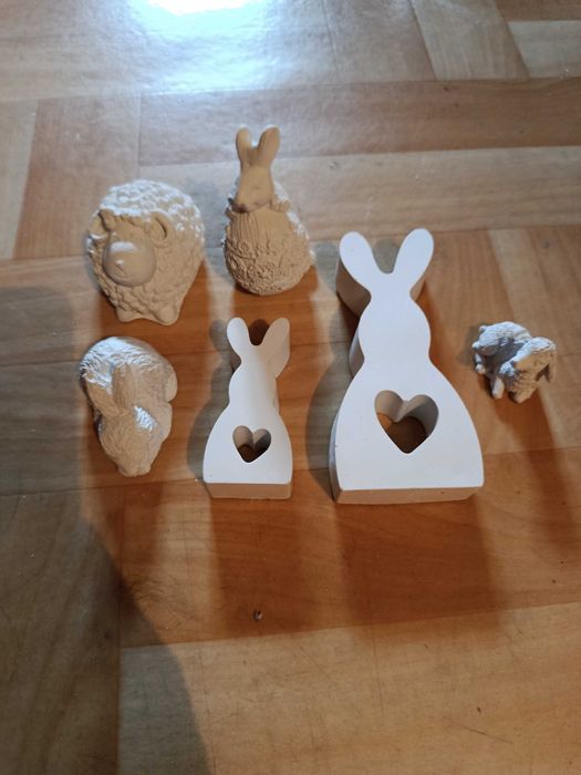 Zestaw gipsowych figurek Wielkanocnych 3D