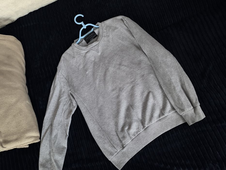 Szara bluza **Zara Essentials L 90% bawełna basic casual