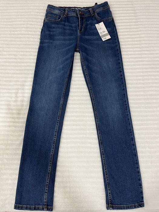 Calças de ganga novas com etiqueta, 13/14 anos (164cm)