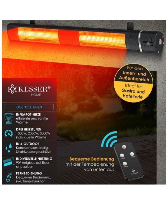 Grzejnik tarasowy 3000W pilot