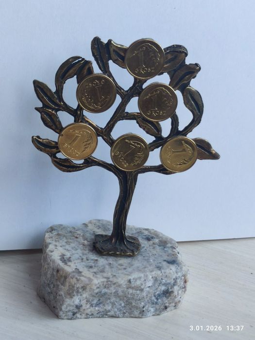Mosiężne drzewko szczęścia