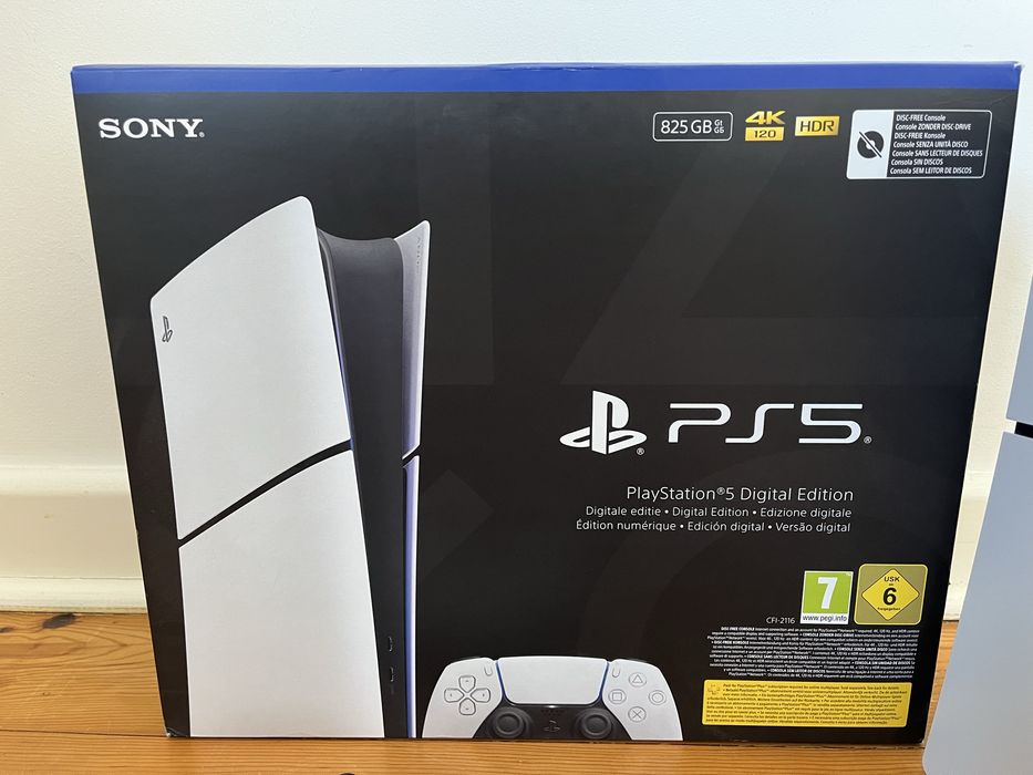 Ps5 Digital Edition (mod slim) 825gb - como nova c/garantia CeX ate 2030