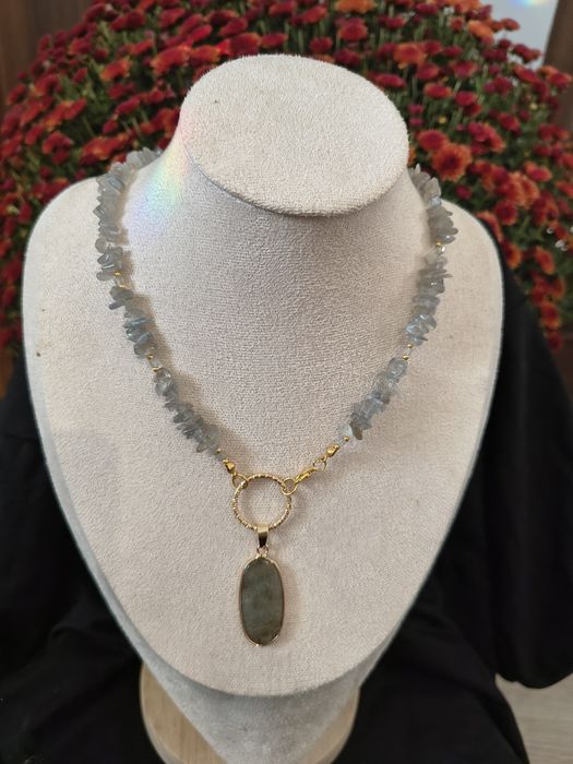 Naszyjnik z Labladorytem