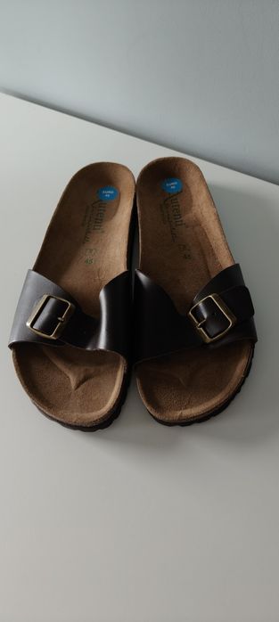 45 Autenti by Penta klapki damskie skórzane  wkładka 29 cm ortopedyczn