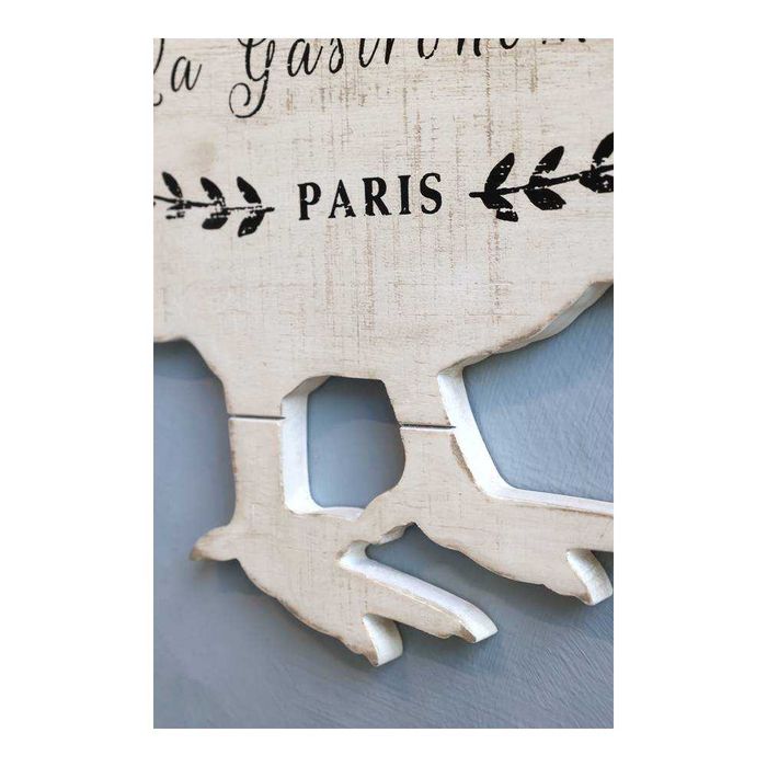 Dekoracja ścienna kura drewniana farmhouse