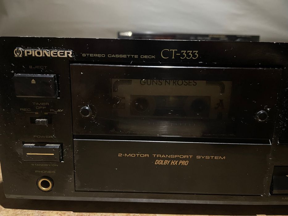 Piękny magnetofon klasyczny Pioneer ct 333