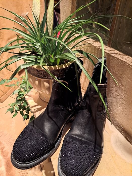 Botki skórzane Włoskie/ Bruno Premi rozm.37