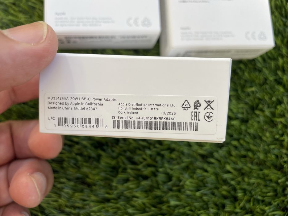 Carregador Apple USB-C 20W Novo Selado para iPhone e iPad