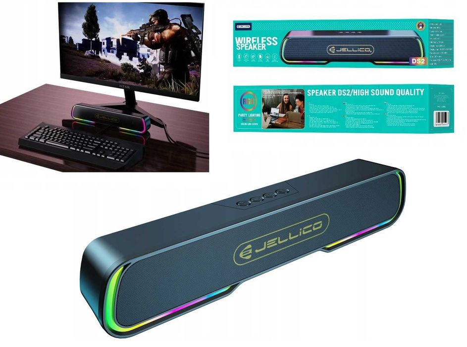 Bezprzewodowy Głośnik Bluetooth Radio Jellico DS2 * PC Muza Gry Super