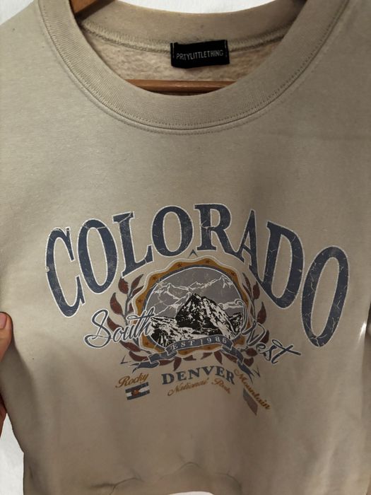 Bluza wzór beżowa rozmiar s