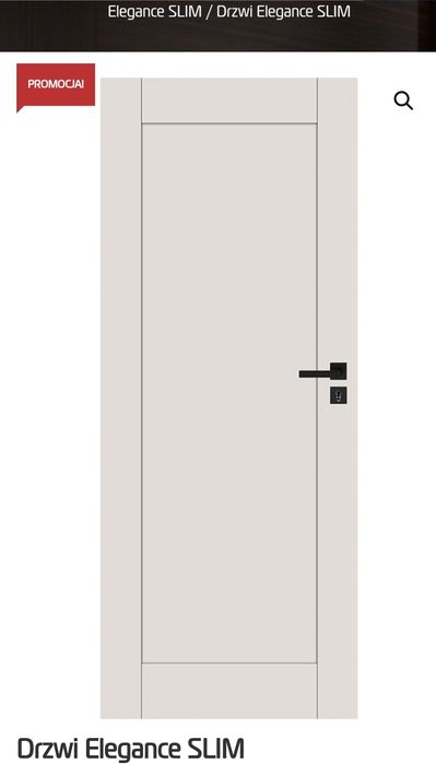 Drzwi bezprzylgowe Elegance slim 90 kaszmir 4szt nowe