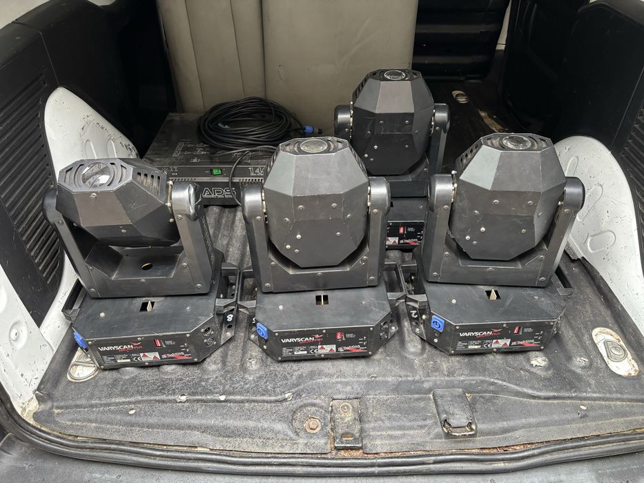 4x ruchoma glowa varyscan micro plus zarowka  hti 150
