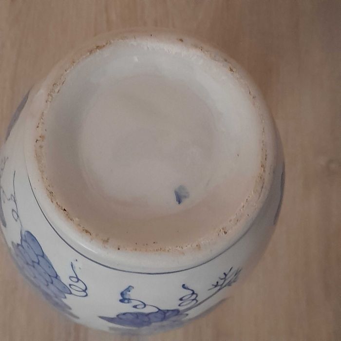 Duży wazon chiński winogrona ręcznie malowany